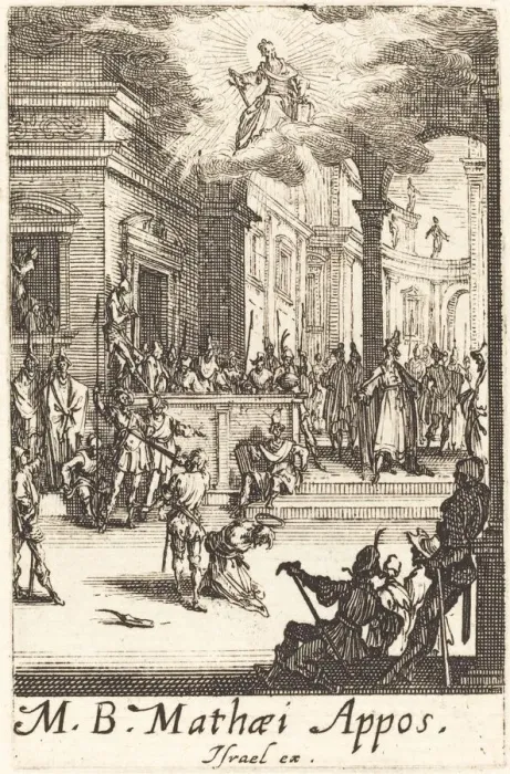 Framed Print : The Martyrdom of Saint Matthew, c. 1634 / 1635. Creator: Jacques Callot Framed Print : The Martyrdom of Saint Matthew, c. 1634 / 1635. Creator: Jacques Callot