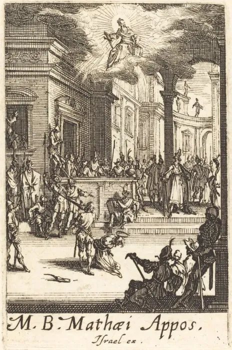 Framed Print : The Martyrdom of Saint Matthew, c. 1634 / 1635. Creator: Jacques Callot Framed Print : The Martyrdom of Saint Matthew, c. 1634 / 1635. Creator: Jacques Callot