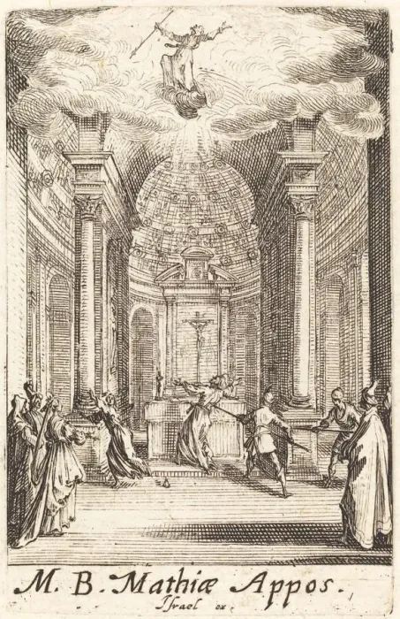 Framed Print : The Martyrdom of Saint Matthias, c. 1634 / 1635. Creator: Jacques Callot Framed Print : The Martyrdom of Saint Matthias, c. 1634 / 1635. Creator: Jacques Callot