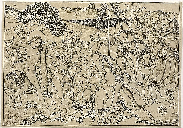 The Martyrdom of Saint Sebastian, 1450-60. Creator: Master ES