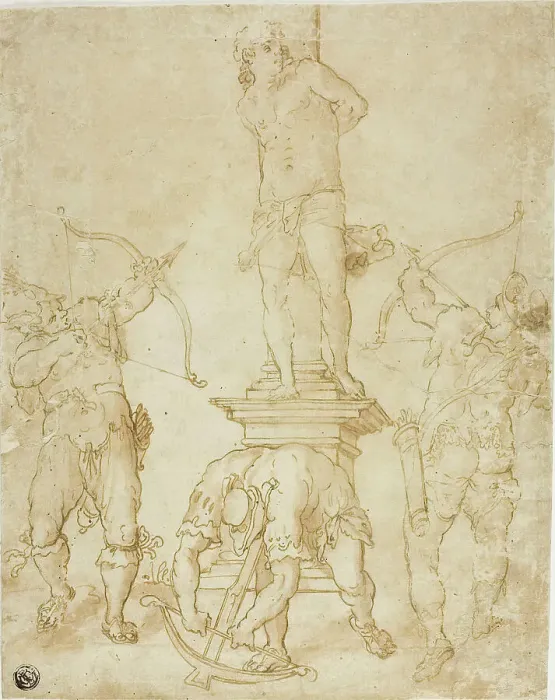 Framed Print : Martyrdom of Saint Sebastian, n.d. Creator: Bartholomeus Spranger Framed Print : Martyrdom of Saint Sebastian, n.d. Creator: Bartholomeus Spranger