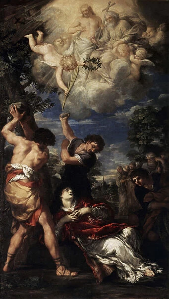 The Martyrdom of Saint Stephen, 1660. Artist: Pietro da Cortona