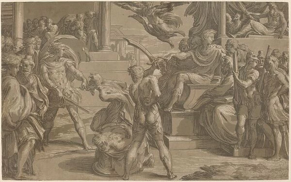 The Martyrdom of Saints Peter and Paul [recto], c. 1530. Creator: Antonio da Trento