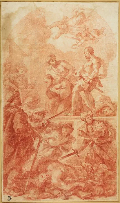 Framed Print : Martyrdom Scene, n.d. Creators: Antonio Molinari, Luca Giordano Framed Print : Martyrdom Scene, n.d. Creators: Antonio Molinari, Luca Giordano