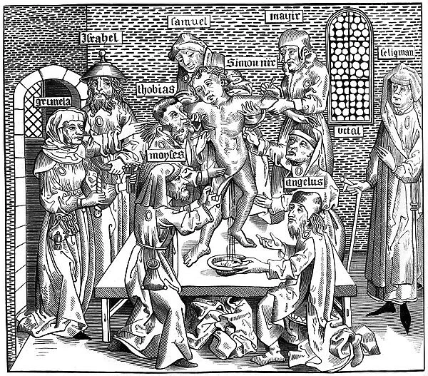 The martyrdom of Simon of Trent, 1493 (1849). Artist: Pierre Wolgmuth