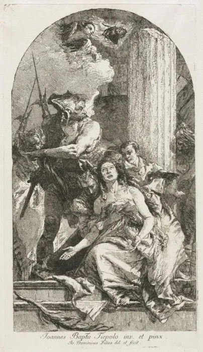 Framed Print : Martyrdom of St. Agatha. Creator: Giovanni Domenico Tiepolo (Italian, 1727-1804) Framed Print : Martyrdom of St. Agatha. Creator: Giovanni Domenico Tiepolo (Italian, 1727-1804)