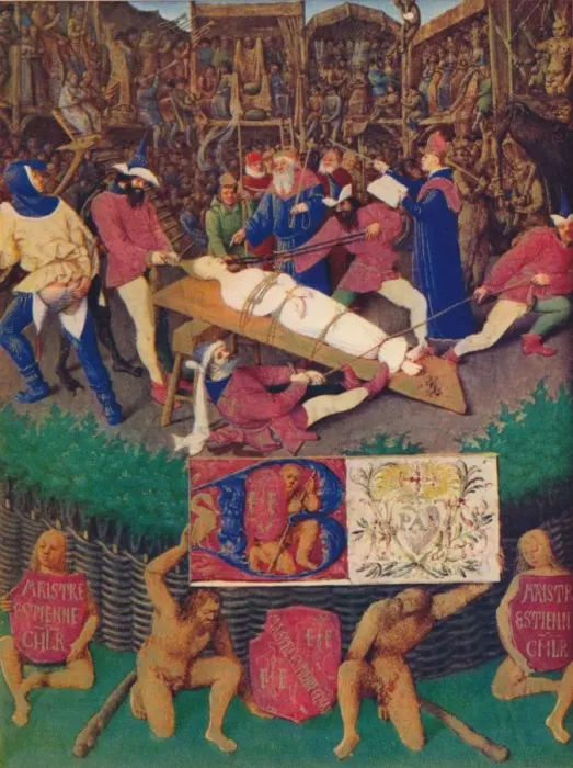 Framed Print : The Martyrdom of St. Apolline, c1455, (1939). Artist: Jean Fouquet Framed Print : The Martyrdom of St. Apolline, c1455, (1939). Artist: Jean Fouquet