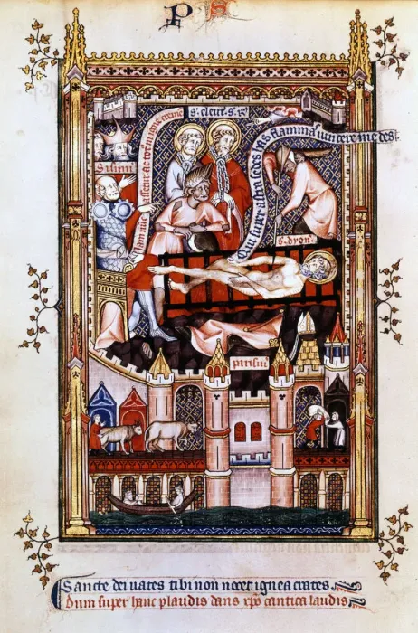 Framed Print : The martyrdom of St Denis, 1317 Framed Print : The martyrdom of St Denis, 1317