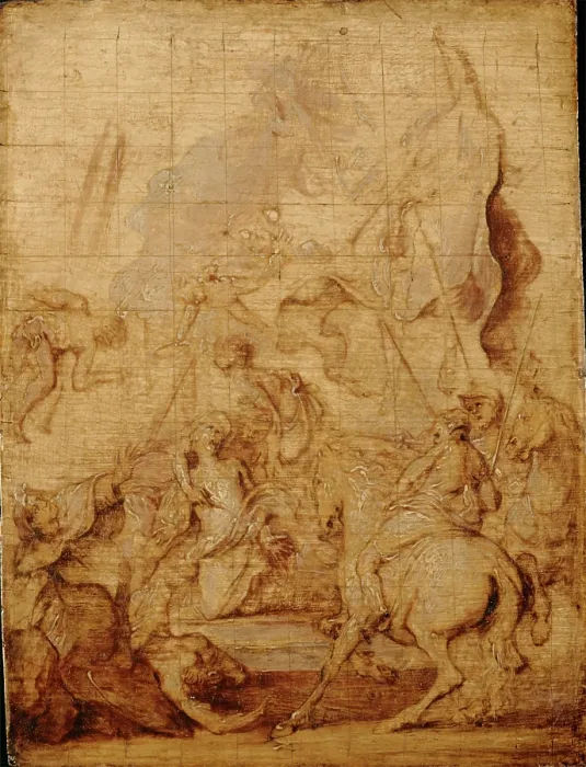 Framed Print : Martyrdom of St. George, 17th century. Creator: Unknown Framed Print : Martyrdom of St. George, 17th century. Creator: Unknown