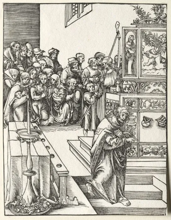 Framed Print : Martyrdom of St. John. Creator: Lucas Cranach (German, 1472-1553) Framed Print : Martyrdom of St. John. Creator: Lucas Cranach (German, 1472-1553)