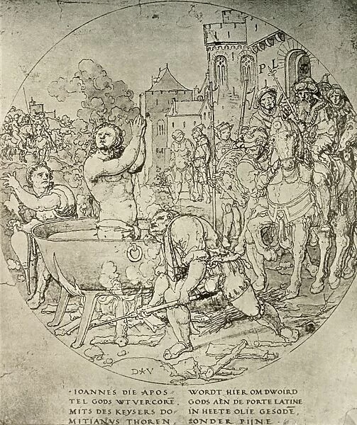 The Martyrdom of St John the Evangelist, c17th century, (1908). Creator: Unknown