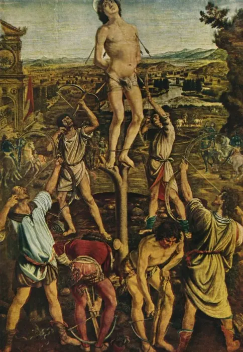 Framed Print : The Martyrdom of St. Sebastian, 1475, (1909). Artist: Antonio del Pollaiuolo Framed Print : The Martyrdom of St. Sebastian, 1475, (1909). Artist: Antonio del Pollaiuolo