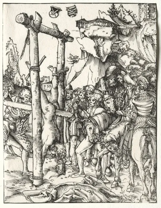 Framed Print : Martyrdom of St. Simeon, c. 1510 / 15. Creator: Lucas Cranach (German, 1472-1553) Framed Print : Martyrdom of St. Simeon, c. 1510 / 15. Creator: Lucas Cranach (German, 1472-1553)