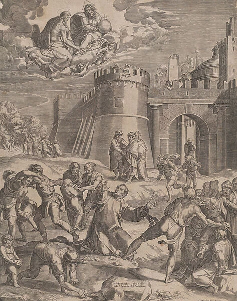The Martyrdom of St Stephen, 1576. Creator: Cornelis Cort