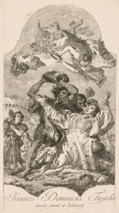 Framed Print : Martyrdom of St. Stephen. Creator: Giovanni Domenico Tiepolo (Italian, 1727-1804) Framed Print : Martyrdom of St. Stephen. Creator: Giovanni Domenico Tiepolo (Italian, 1727-1804)