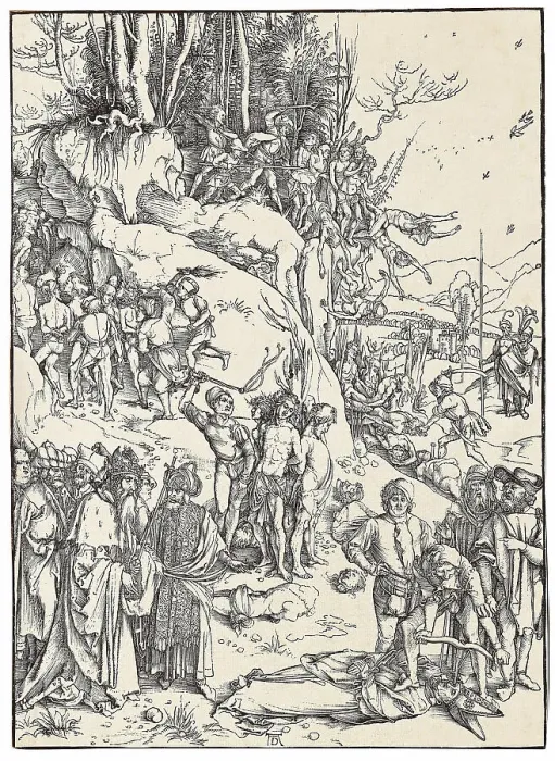 Framed Print : The Martyrdom of the Ten Thousand, 1497. Creator: Dürer, Albrecht (1471-1528) Framed Print : The Martyrdom of the Ten Thousand, 1497. Creator: Dürer, Albrecht (1471-1528)