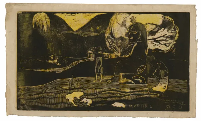 Framed Print : Maruru (Offerings of Gratitude), from the Noa Noa Suite, 1893 / 94. Creator: Paul Gauguin Framed Print : Maruru (Offerings of Gratitude), from the Noa Noa Suite, 1893 / 94. Creator: Paul Gauguin