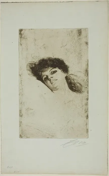 Framed Print : Mary, 1884. Creator: Anders Leonard Zorn Framed Print : Mary, 1884. Creator: Anders Leonard Zorn