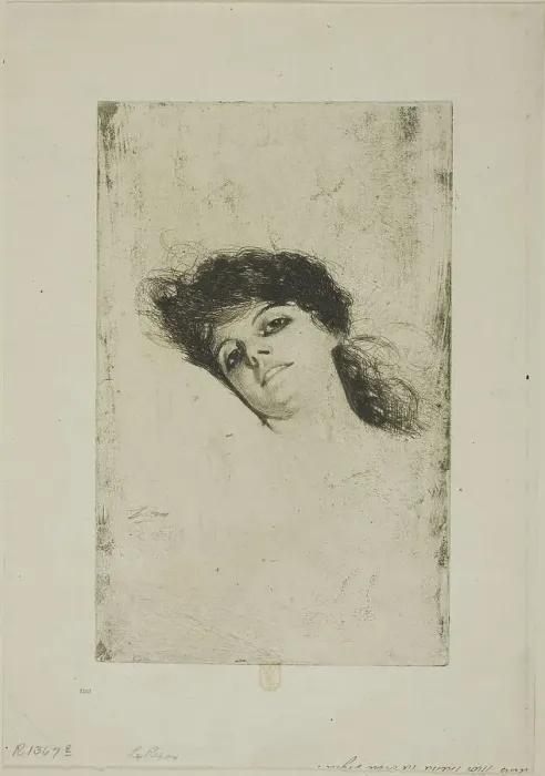 Framed Print : Mary, 1884. Creator: Anders Leonard Zorn Framed Print : Mary, 1884. Creator: Anders Leonard Zorn