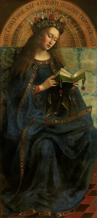 Framed Print : Mary, c1430s. Creator: Jan van Eyck Framed Print : Mary, c1430s. Creator: Jan van Eyck