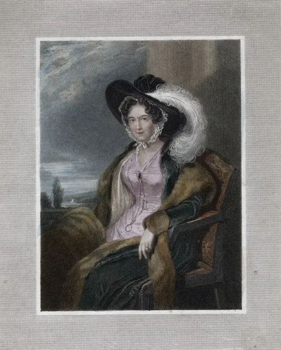 Framed Print : Mary Elizabeth, Baroness of Clifford, 1828. Artist: J Wright Framed Print : Mary Elizabeth, Baroness of Clifford, 1828. Artist: J Wright