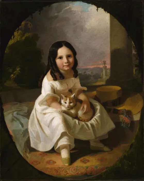 Framed Print : Mary Elizabeth Francis, the Artists Daughter, ca. 1840. Creator: John F. Francis Framed Print : Mary Elizabeth Francis, the Artists Daughter, ca. 1840. Creator: John F. Francis
