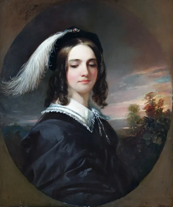 Framed Print : Mary Inman, 1844. Creator: Daniel Huntington