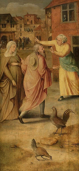 Mary and Joseph seeking refuge in Bethlehem, 1558. Creator: Massys (Matsys), Jan (1510-1575)