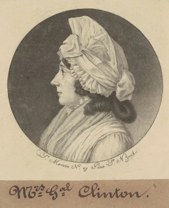 Framed Print : Mary Little Gray Clinton, 1798. Creator: Charles Balthazar Julien Fé