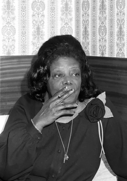 Framed Print : Mary Lou Williams, President Hotel, London, 1978. Artist: Brian O Connor Framed Print : Mary Lou Williams, President Hotel, London, 1978. Artist: Brian O Connor
