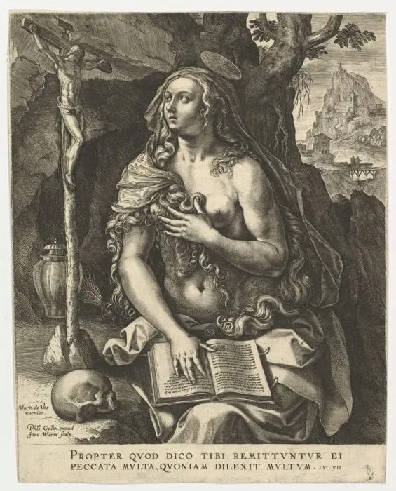 Framed Print : Mary Magdalen. n. d. Creator: Jan Wierix Framed Print : Mary Magdalen. n. d. Creator: Jan Wierix