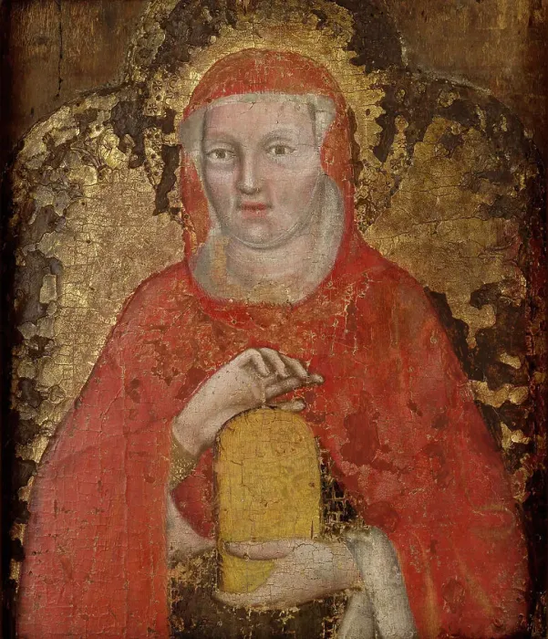 Framed Print : Mary Magdalene, 1350-1399. Creator: Giovannino di Pietro da Venezia Framed Print : Mary Magdalene, 1350-1399. Creator: Giovannino di Pietro da Venezia
