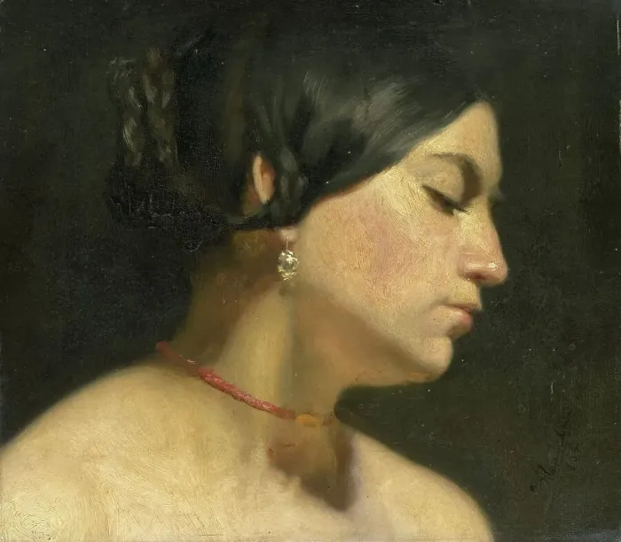 Framed Print : Mary Magdalene, 1854. Creator: Sir Lawrence Alma-Tadema Framed Print : Mary Magdalene, 1854. Creator: Sir Lawrence Alma-Tadema