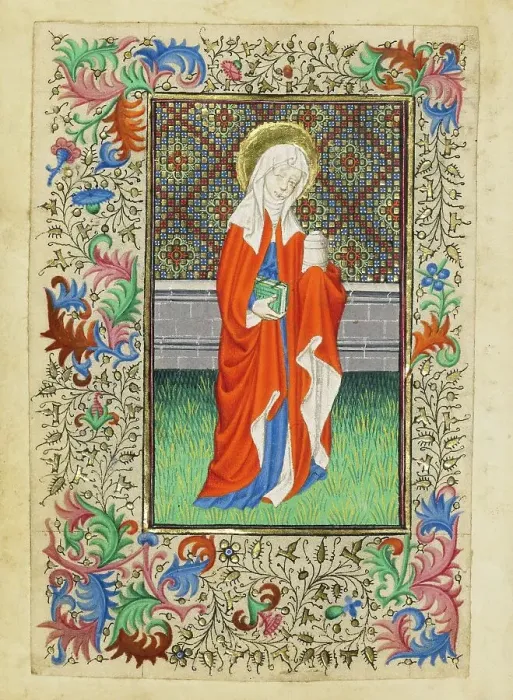 Framed Print : Mary Magdalene; Book of Hours, about 1430-1440. Creator: Fastolf Master Framed Print : Mary Magdalene; Book of Hours, about 1430-1440. Creator: Fastolf Master