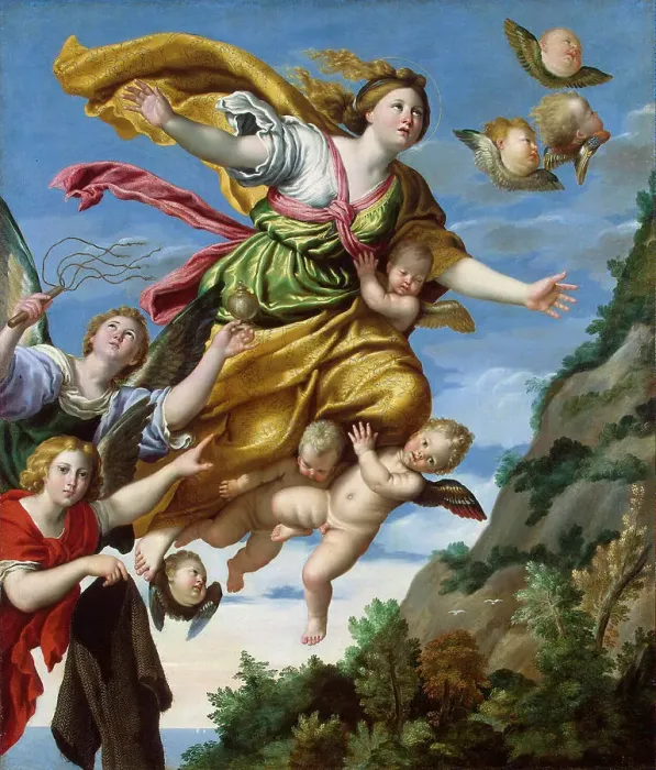 Framed Print : Mary Magdalene Taken up to Heaven, c1620 Framed Print : Mary Magdalene Taken up to Heaven, c1620