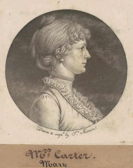 Framed Print : Mary Nelson Carter, 1801. Creator: Charles Balthazar Julien Fevret de Saint-Mé Framed Print : Mary Nelson Carter, 1801. Creator: Charles Balthazar Julien Fevret de Saint-Mé