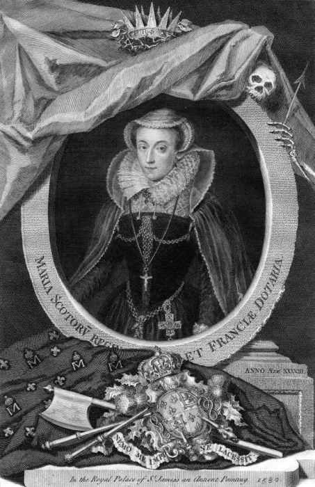 Framed Print : Mary, Queen of Scots, (1735). Artist: George Vertue Framed Print : Mary, Queen of Scots, (1735). Artist: George Vertue