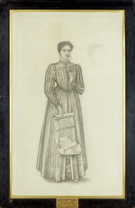 Framed Print : Mary, Queen of Scots, 1888-89. Creator: Sir Edward Coley Burne-Jones Framed Print : Mary, Queen of Scots, 1888-89. Creator: Sir Edward Coley Burne-Jones