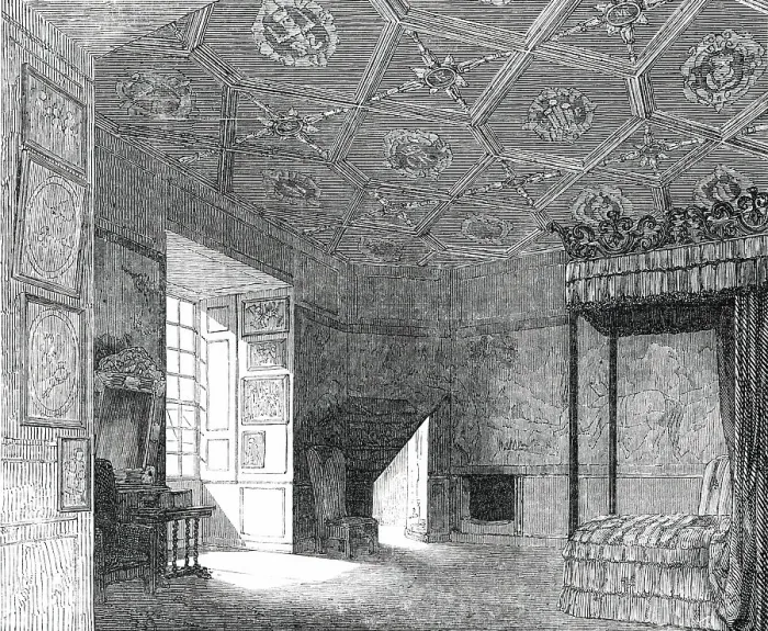 Framed Print : Mary Queen of Scots Room at Holyrood, 1850. Creator: Unknown Framed Print : Mary Queen of Scots Room at Holyrood, 1850. Creator: Unknown