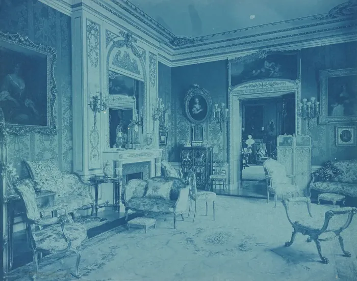 Framed Print : Mary Scott Townsend House, Wash. D.C.: Living room, c1910. Creator: Frances Benjamin Johnston Framed Print : Mary Scott Townsend House, Wash. D.C.: Living room, c1910. Creator: Frances Benjamin Johnston