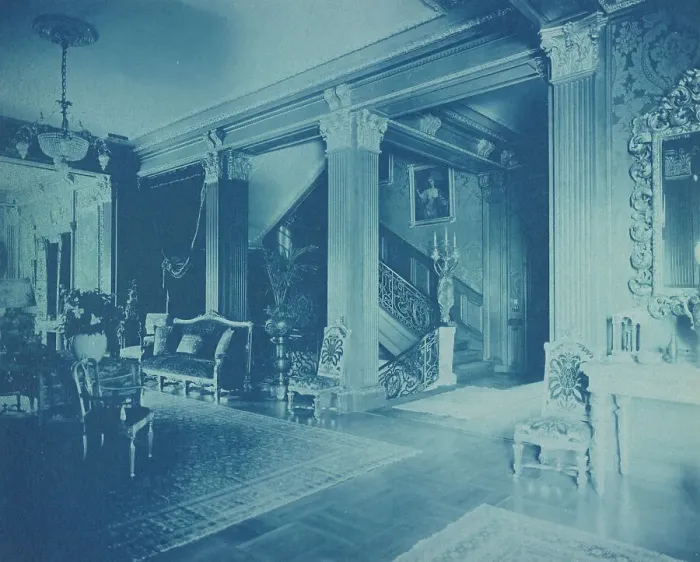 Framed Print : Mary Scott Townsend House, Wash. D.C.: Lobby, c1910. Creator: Frances Benjamin Johnston Framed Print : Mary Scott Townsend House, Wash. D.C.: Lobby, c1910. Creator: Frances Benjamin Johnston