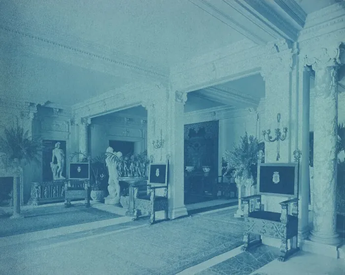 Framed Print : Mary Scott Townsend House, Wash. D.C.: Lobby, c1910. Creator: Frances Benjamin Johnston Framed Print : Mary Scott Townsend House, Wash. D.C.: Lobby, c1910. Creator: Frances Benjamin Johnston