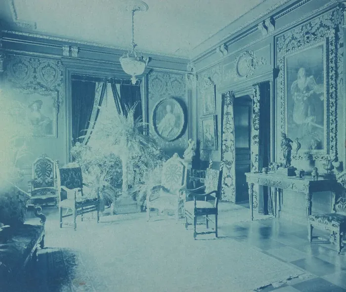 Framed Print : Mary Scott Townsend House, Wash. D.C.: Lobby, c1910. Creator: Frances Benjamin Johnston Framed Print : Mary Scott Townsend House, Wash. D.C.: Lobby, c1910. Creator: Frances Benjamin Johnston