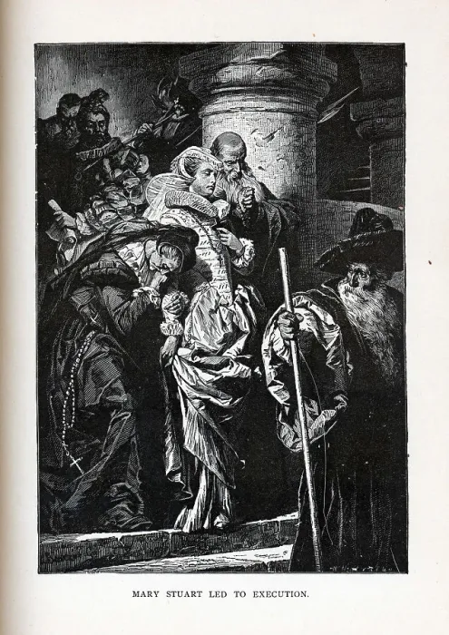 Framed Print : Mary Stuart led to execution, 1882. Artist: Benczur, Gyula (1844-1920) Framed Print : Mary Stuart led to execution, 1882. Artist: Benczur, Gyula (1844-1920)