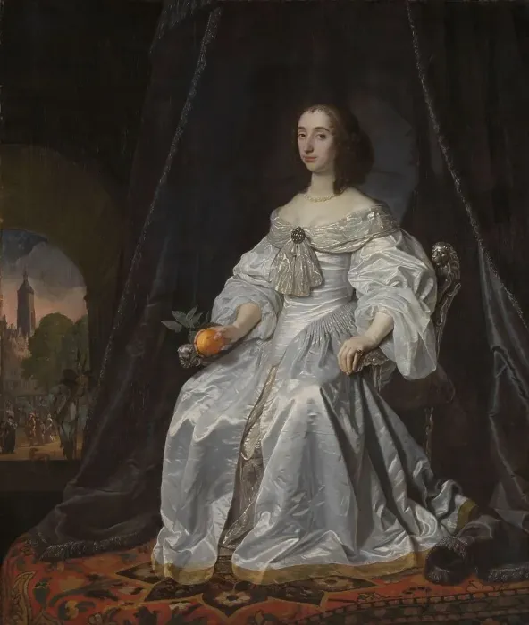 Framed Print : Mary Stuart, Princess of Orange, as Widow of William II, 1652. Creator: Bartholomeus van der Helst Framed Print : Mary Stuart, Princess of Orange, as Widow of William II, 1652. Creator: Bartholomeus van der Helst