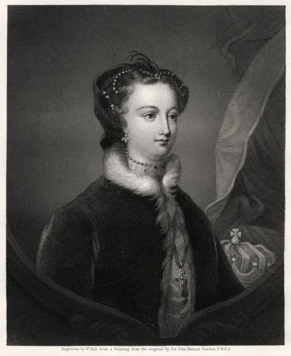 Framed Print : Mary Stuart, Queen of the Scots, 19th century. Artist: W Holl Framed Print : Mary Stuart, Queen of the Scots, 19th century. Artist: W Holl