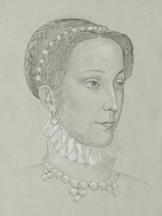 Framed Print : Mary Stuart, undated. (c1910s) Creator: Franz von Matsch Framed Print : Mary Stuart, undated. (c1910s) Creator: Franz von Matsch