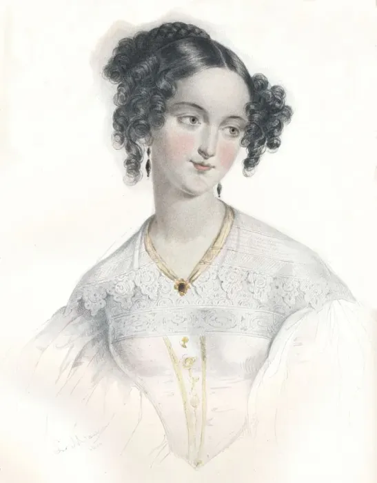 Framed Print : Mary Teresa, wife of Sixteenth Earl of Shrewsbury, 1834. Artist: L Mansion Framed Print : Mary Teresa, wife of Sixteenth Earl of Shrewsbury, 1834. Artist: L Mansion