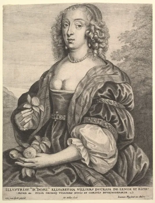 Framed Print : Mary Villiers, Dutchess of Lennox and Richmond, 1625-77. Creator: Wenceslaus Hollar Framed Print : Mary Villiers, Dutchess of Lennox and Richmond, 1625-77. Creator: Wenceslaus Hollar