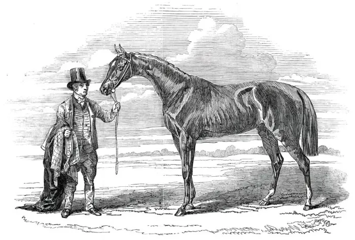 Framed Print : My Mary, winner of the Yorkshire Handicap, at Doncaster, 1845. Creator: Unknown